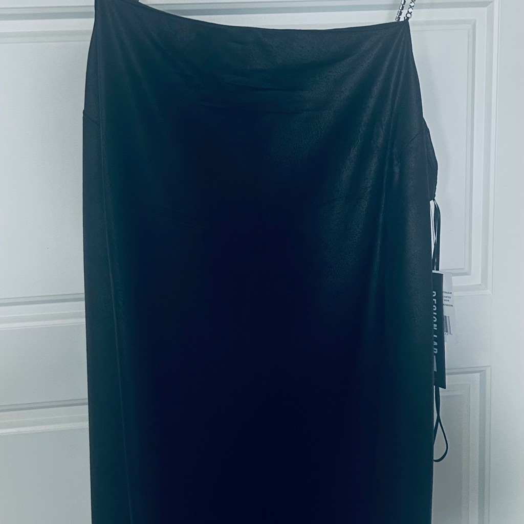 #4 Nwt Xl Design Lab Black Dress With Sparkly Spaghetti Straps